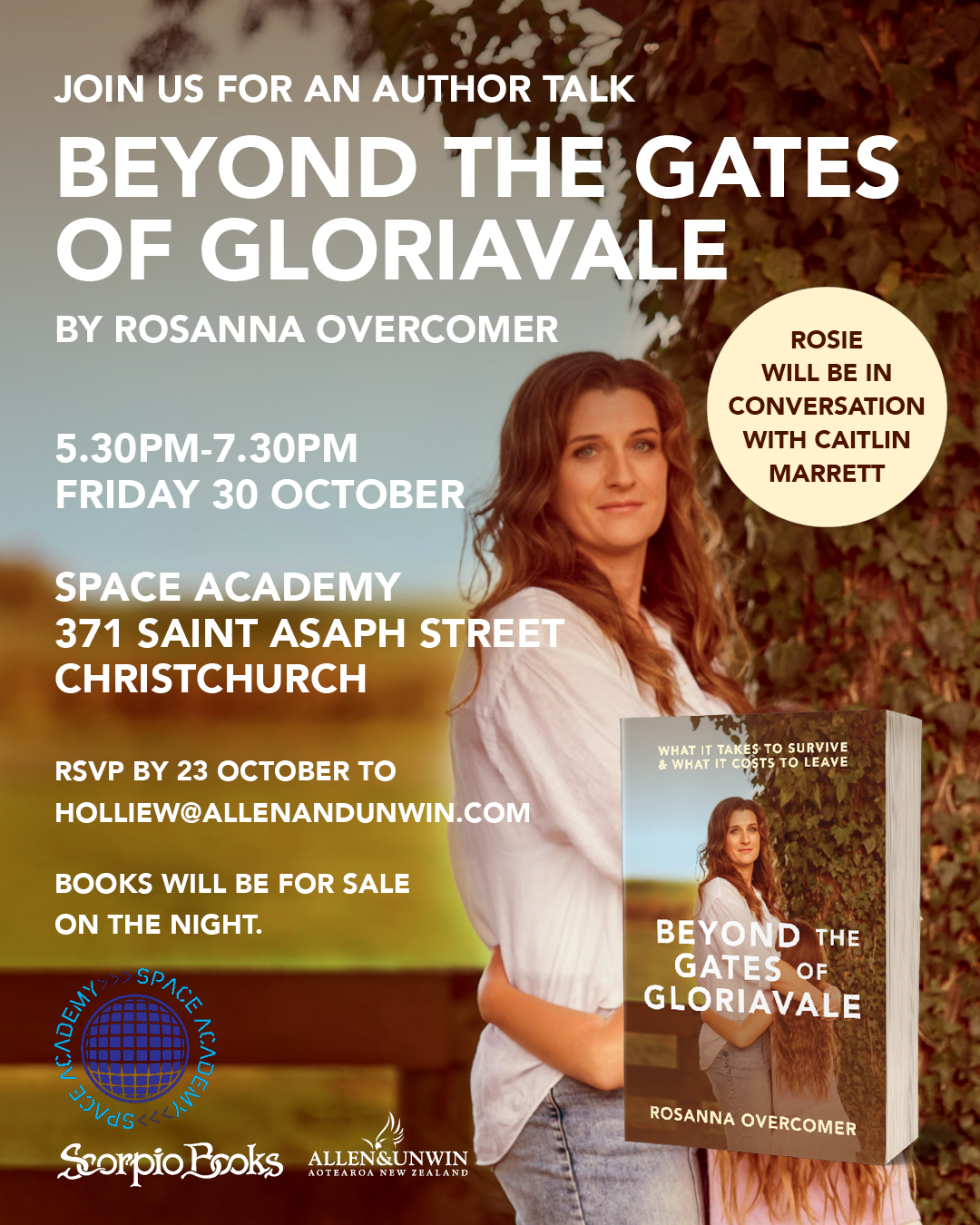 Beyond the Gates of Gloriavale book launch
